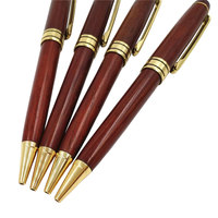 Stylo à bille en bois de rose naturel écologique promotionnel BECOL, stylo à bille en bois personnalisé avec logo imprimé pour cadeau