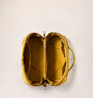 Pochette à cosmétiques en velours doux de grande capacité personnalisée, fermeture à glissière, motif brodé tendance, organiseur de maquillage avec poignée