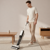 Nettoyeur de sols sans fil 15000Pa avec moteur BLDC, aspirateur eau et poussière, et serpillière, assistant vocal, pour usage domestique