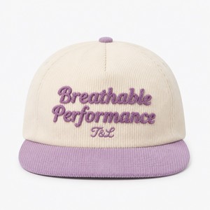 Casquette Snapback de Luxe en Corduroy à 5 Panneaux avec Logo Personnalisé Brodé en Chenille 3D et Motif Lettres – Vente en Gros - Product Image 2