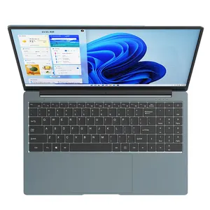 Laptop Komputer Cele-ron J4125 N5095 Quad Core Gaming Notebook Disesuaikan untuk Siswa Sekolah Logo 15.6 Inci Plastik SSD IPS EU