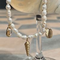Collection Summer Beach Party Bijoux Série Océan Plage Mer Escargot Conque Pendentif Perle Collier pour Femmes