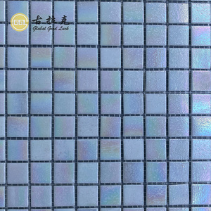 Azulejo de mosaico de cristal <span class=keywords><strong>blanco</strong></span> inrediscent brillante efecto nacarado para piscina ducha baño inodoro <span class=keywords><strong>pared</strong></span> duradera - Product Image 4