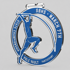 Trophée de championnat d'État en saut à l'élan en acrylique de qualité supérieure, personnalisé, imprimé en couleur, pour événements d'athlétisme, souvenir ou cadeau - Product Image 2