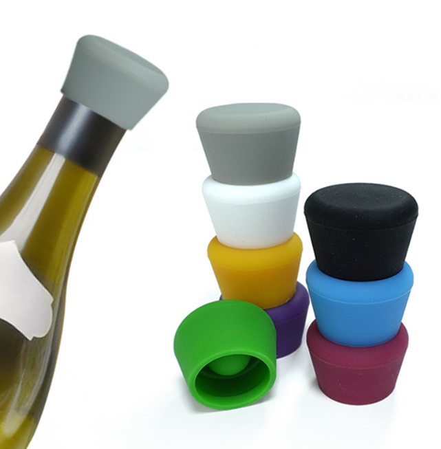 YDS Custom Logo Reusable Silicone Bottle Sealer Wine Stopper Colorful Eco-friendly Replacement Wine Bottle Stopper