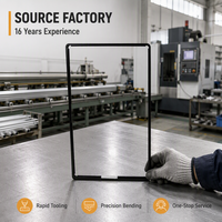 Écran 27 pouces avec cadre en aluminium, pliage de précision personnalisé, outillage rapide, fabricant OEM ODM, vente en gros d'usine