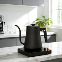Bouilloire électrique intelligente à bec de cygne, température variable, fonction maintien au chaud, pour la préparation du café à domicile