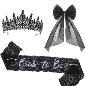 Offre Spéciale Halloween : Ensemble <span class=keywords><strong>Voile</strong></span> <span class=keywords><strong>de</strong></span> <span class=keywords><strong>Mariée</strong></span> Gothique Noir avec <span class=keywords><strong>Couronne</strong></span> <span class=keywords><strong>et</strong></span> Bretelles, Thème <span class=keywords><strong>Mariée</strong></span> Fantôme, pour Fête Unique ou Mariage LSWER130 - Product Image 4