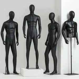Anzug Mantel Hemden Körper Männliche Schaufenster puppe Schwarz Menschlicher Torso Modell