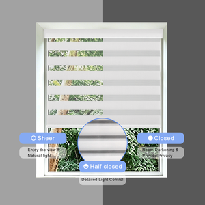 Persianas Zebra Inteligentes con Control Remoto e Iluminación, Protección Solar y UV <span class=keywords><strong>para</strong></span> Todo Tipo <span class=keywords><strong>de</strong></span> <span class=keywords><strong>Ventanas</strong></span> - Product Image 3