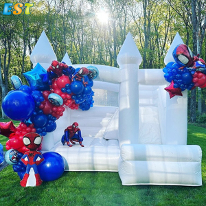 Château gonflable blanc, maison gonflable de saut pour mariage, prix d'usine, vente en gros - Product Image 2