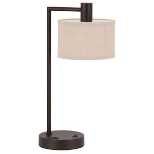 <span class=keywords><strong>Lampe</strong></span> de lecture en tissu Bronze foncé de chevet Simple classique décoration <span class=keywords><strong>lampe</strong></span> de table d'hôtel - Product Image 2