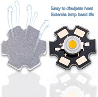 Émetteur LED IR haute puissance 3W 60 degrés 730nm 740nm 850nm 940nm Éclairage rouge/vert/blanc/bleu/violet 20mm PCB en aluminium Entrée 3V