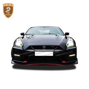 Kit carrosserie style Nismo pour <span class=keywords><strong>Nissan</strong></span> GTR R35, semi-carbone, avec jupes latérales et aileron arrière - Product Image 3