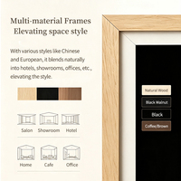ALLESTECH Cadre d'art numérique en bois de 43 pouces, écran mat anti-reflet, affichage en bois massif pour hôtel de luxe, ODM
