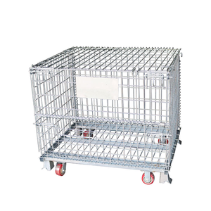 Cage à palettes en treillis métallique en acier au carbone haute résistance pour le tri de <span class=keywords><strong>colis</strong></span> en station de transit express et le stockage à court terme des marchandises - Product Image 3