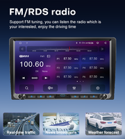 Autoradio Android Nunoo T9 2 Din pour lecteur DVD, navigation GPS, écran tactile universel 9/10 pouces, autoradio de tableau de bord