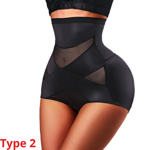 Culotte gainante ajustable taille haute pour sculpter le corps, rehausse les hanches, post-partum, en polyester anti-transparence - Product Image 5