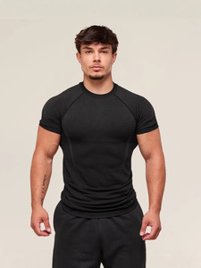 Custom Logo Print Workout Atletiek Tshirt Polyester Spandex 180 Gsm Gym Fitness Oversized T-Shirt Casual Sport T-Shirt Voor Mannen