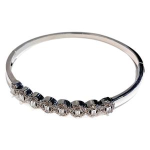 Silver Gold Diamond Encrusted <b>Bracelet</b> Geometric Fashion Jewelry <b>Copper</b> Plated Yiwu Winter 2024 - Product Image 5
