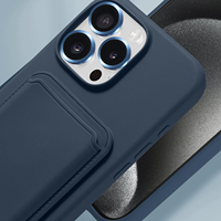 HEYBINGO Étui de téléphone magnétique en silicone avec fonction portefeuille pour iPhone 17/16 Pro Max/15/14/13 Plus, étanche, style INS, pour affaires