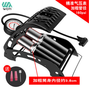 Pompe à vélo Yueli haute pression, pompe à pédale portable avec embouts américains, britanniques et français pour VTT et vélo électrique - Product Image 4
