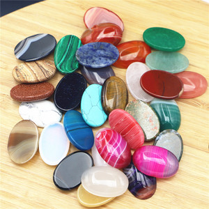 หินหยกธรรมชาติหินกึ่งมีค่า20x30มม. <span class=keywords><strong>รูป</strong></span>ไข่ควอตซ์หินโมราเทอร์ควอตซ์หินมาลาไคต์เทอร์ควอยซ์ - Product Image 3