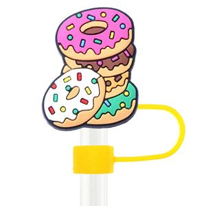 หมวกฟางแบบถอดได้พร้อมสายรัดแบบนุ่ม รุ่นโดนัทสั่งทำขายส่ง พร้อมอุปกรณ์ตกแต่งปลายหลอดพลาสติกแบบหัวเข็มขัดสุดสร้างสรรค์ ดีไซน์เฉพาะตัว - Product Image 6