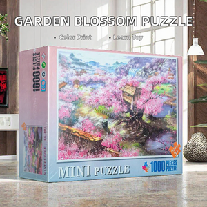 Puzzle éducatif en papier Garden Blossom - Jouet STEAM sur le thème de la nature avec 501 à 1000 pièces pour des moments en famille - Product Image 2