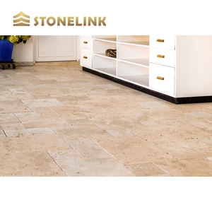 Carreaux de pierre de travertin français Versailles Terassenplatten beige dégringolé personnalisé pour piscines extérieures - Product Image 5