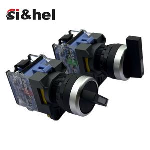 Si & hel 10A 22mm kim loại <span class=keywords><strong>Selector</strong></span> chuyển 2 vị trí tự đặt lại nút nhấn cho nhà điện tử ON/OFF 12V 10A 6A thiết bị - Product Image 2