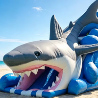 Château gonflable de qualité commerciale pour enfants avec toboggan, thème personnalisé pour la location d'événements et de fêtes