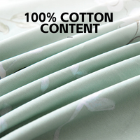 Ensemble de draps de lit personnalisés 100% coton, 4 pièces, fleurs et plantes, ensemble de literie taille king, queen, full, super doux, luxe, vente en gros