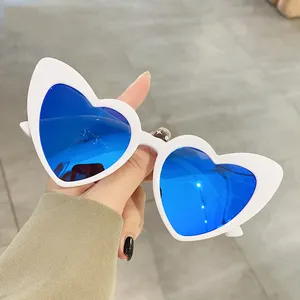 New Fashion Retro Heart Shaped Pink Women Polarized Sunglasses Ladies UV400 Protection Wedding Gift Love Roses Hearts Sunglasses