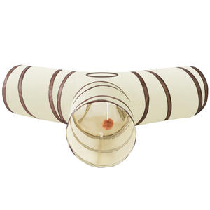 Pet gatto foro tubo gatto giocattolo 3 vie pieghevole adatto per il <span class=keywords><strong>Tunnel</strong></span> del gatto per interni Hide buco cucciolo di coniglio gattino - Product Image 6