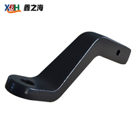 Attelage de remorque robuste forgé à chaud en acier au carbone, revêtement noir en poudre, récepteur carré, support de boule forgé pour camion et remorque