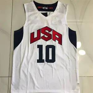 Original 1:1 full embroidery USA #6 basketball jersey mens high quality basketball uniform custom basketball wear sports wear