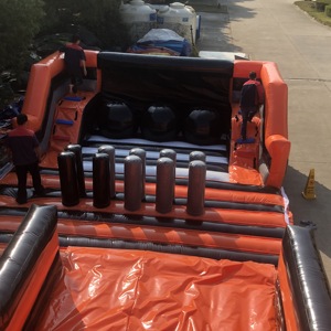 QIQI Pista de Obstáculos Inflable Comercial de 50 pies, PVC Ignífugo de 0.55mm, Capacidad de 2000kg, Ecológico para Alquiler de Eventos, Directo de Fábrica - Product Image 5