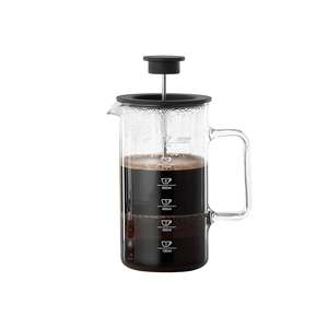 Cristal Bohemia BOHEMIA Selección Kaffeebereiter 1l mit Skala transparente/Schwarz - Product Image 2
