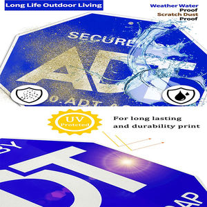 Carré personnel en aluminium Aclyric Stand politique jardin cour pelouse signes 18x24 supports support extérieur avec H-stakes - Product Image 2