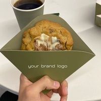 Boîte d'emballage alimentaire personnalisée en carton pour biscuits, avec impression de logo, pour boulangerie, crêpes, stroopwafels et plats à emporter