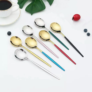 <span class=keywords><strong>Vaisselle</strong></span> de fête moderne en <span class=keywords><strong>plastique</strong></span> PP double section, personnalisable, avec couteau, fourchette et cuillère, de qualité alimentaire, pour la restauration occidentale américaine - Product Image 1
