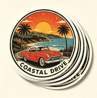 Autocollants personnalisés en vinyle découpés à la forme pour voiture, ordinateur portable, bagages, bouteille d'eau, badge de ville, logo personnel, décoration - Écologique