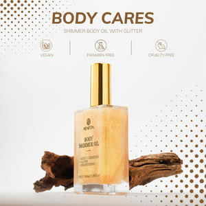 Etiqueta privada Cuerpo brillo maquillaje resaltador Brillo Coco bronceado Aceite brillo líquido spray para piel negra - Product Image 3