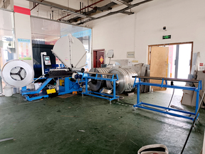 Mesin pembuat saluran Spiral otomatis HCY-1.5 Hvac mesin pembentuk pipa bulat baja sudut galvanis otomatis kualitas tinggi - Product Image 3