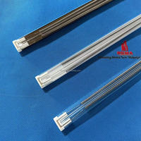 Émetteur IR à quartz, élément chauffant infrarouge à filament, lampe à lumière rouge moyenne portée, remplacement pour Heraeus, utilisé pour four à tube