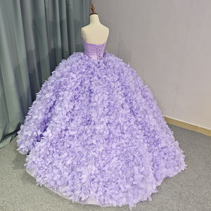 Jancember 1200 Vintage Purple Empire Lace-Up Debutant Vestidos Vestido De Fiesta Para Mujer - Product Image 4