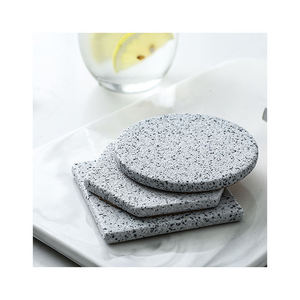 Manteles individuales de granito modernos para mesa de comedor, portavasos pequeños, almohadilla de cerámica con fondo de corcho, posavasos antideslizantes - Product Image 2