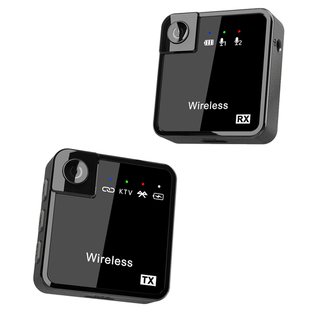 New Professional Wireless Mic Transmitter Receiver Portable Uhf Wireless Lavalier Microphone System With Built-in Mic and Lapel