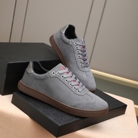 Baskets décontractées de luxe pour hommes BUKEN, style rétro, logo Old Money, en cuir véritable souple, à lacets, tendance
